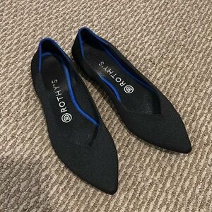 Rothy’s Black Pointe Flats